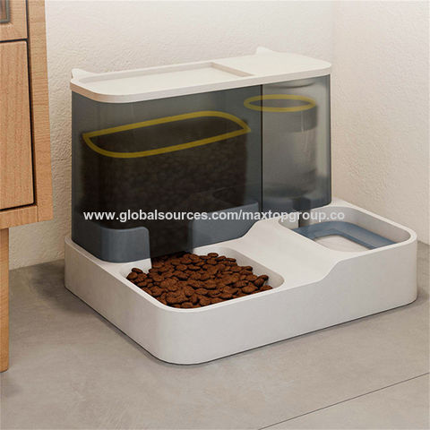 Alimentador automático para perros y gatos, dispensador de agua y  dispensador de alimentos por gravedad con cuenco de comida para mascotas  para perros