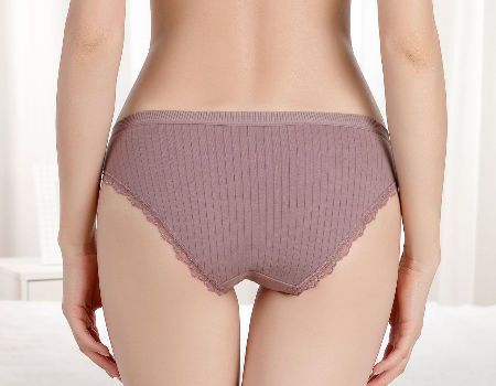 Stock Solid Color Comfortable Fashion Ladies Inner Wear Panties