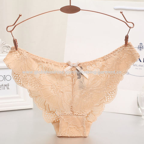Factory Direct High Quality China Wholesale High Quality Full Lace Panties  Transparent See Through Mature Women Ladies Plus Size Underwear $0.9 from Shenzhen  Fuhuaxing Garment Co.,ltd