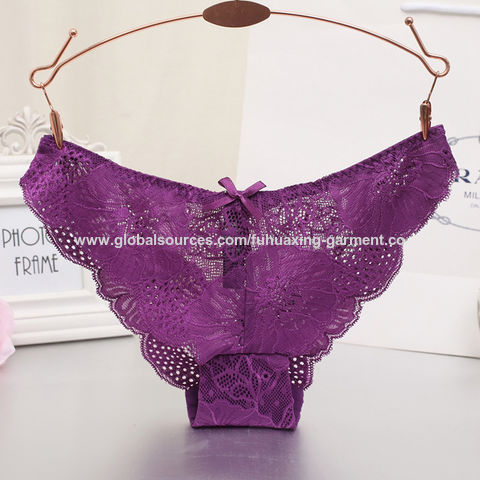 Factory Direct High Quality China Wholesale China Manufacturer Bulk Custom  Plus Size Soft Full Lace Transparent Sexy Panties Ladies Underwear $1.08  from Shenzhen Fuhuaxing Garment Co.,ltd