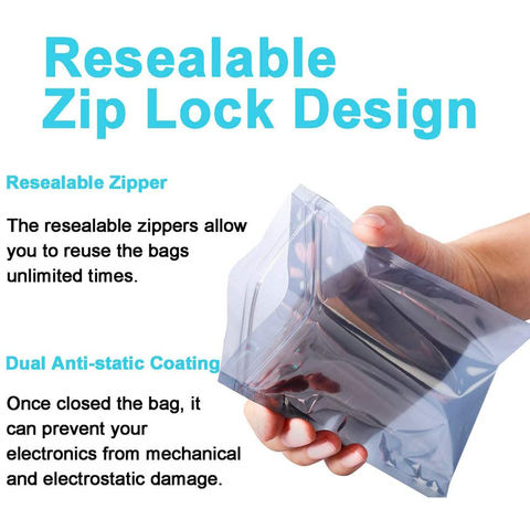 Buy Wholesale China Anti-static Shielding Bag/anti Static Bags For  Electronic Components With Zip Lock Vacuum-sealed Bag & Anti-static  Shielding Bag/anti Static Bags For at USD 0.01