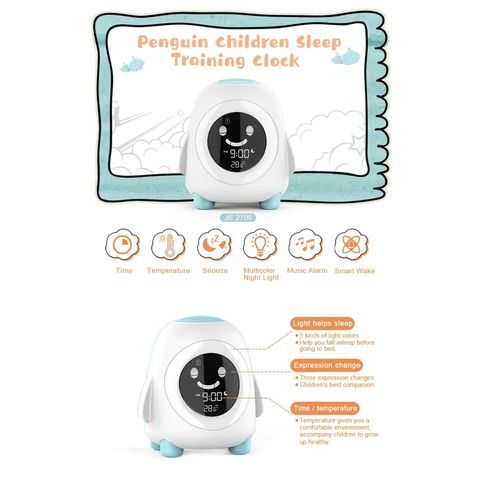 Réveil Numérique LED avec Triple Alarmes pour Enfant Garçon et