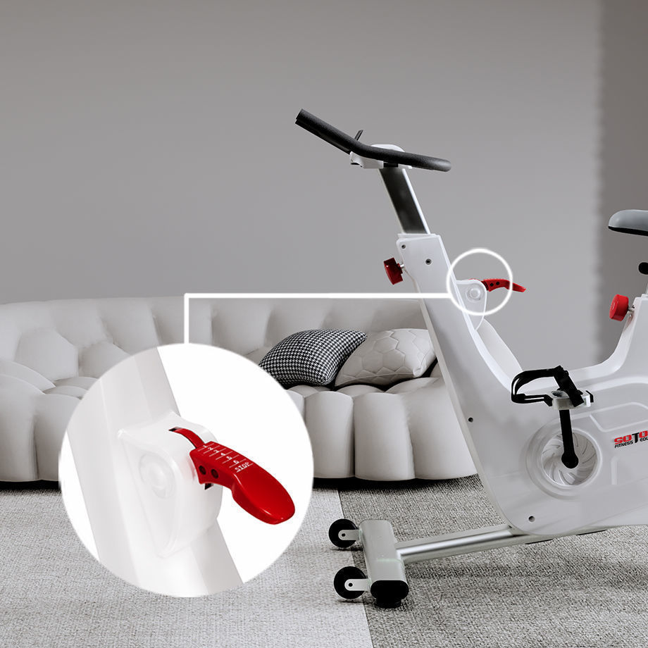 spin bike with weight holder