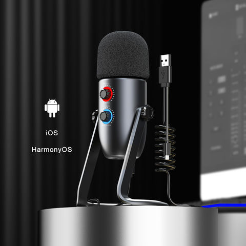 Achetez en gros Microphones à Condensateur Usb Podcast Professionnel Micro  One-touch Muet Et Microphones De Jeu D'enregistrement Chine et Microphone à  Condensateur à 25.65 USD