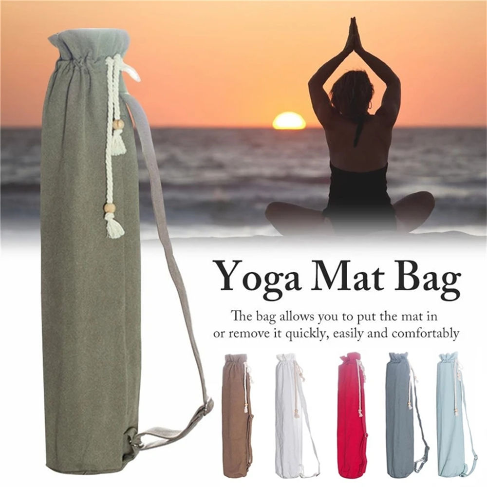 Buy China Wholesale 1pc Portable Cotton Yoga Mat Bag Pilates Carry Bag  Outdoor Sports Dance Storage Backpack Fitness Accessories & Accessories  $3.64