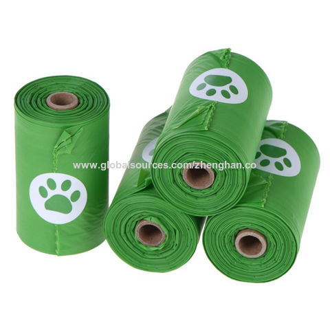 Kantong kotoran anjing anti bocor kompos murah, kantong kotoran anjing PLA, kantong sampah anjing, kantong plastik dengan dispenser