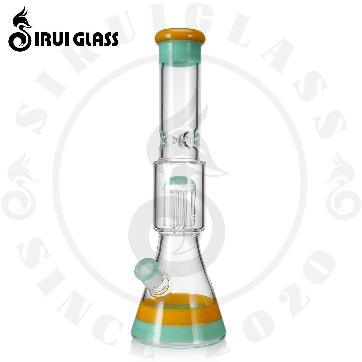 Buy Standard Quality China Wholesale Sirui Oem 11.8 Inches Shisha Hookah  Pipe With Cigarette Pipes Glass Water Pipe With Grinder Glass Smoking Pipe  Oil Burner Pipe $16 Direct from Factory at Guangdong