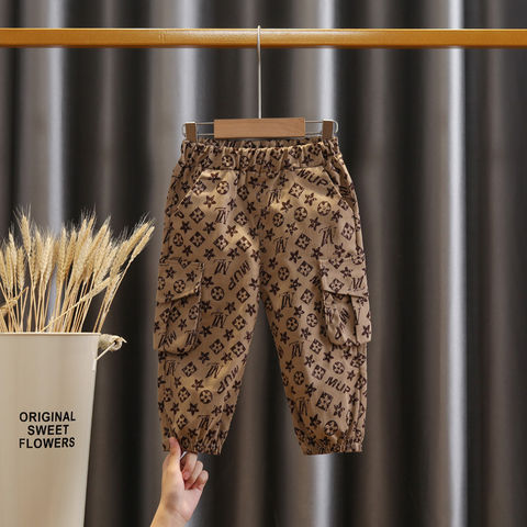 NEW Louis Vuitton Brown Luxury Brand Hoodie Pants All Over Printed