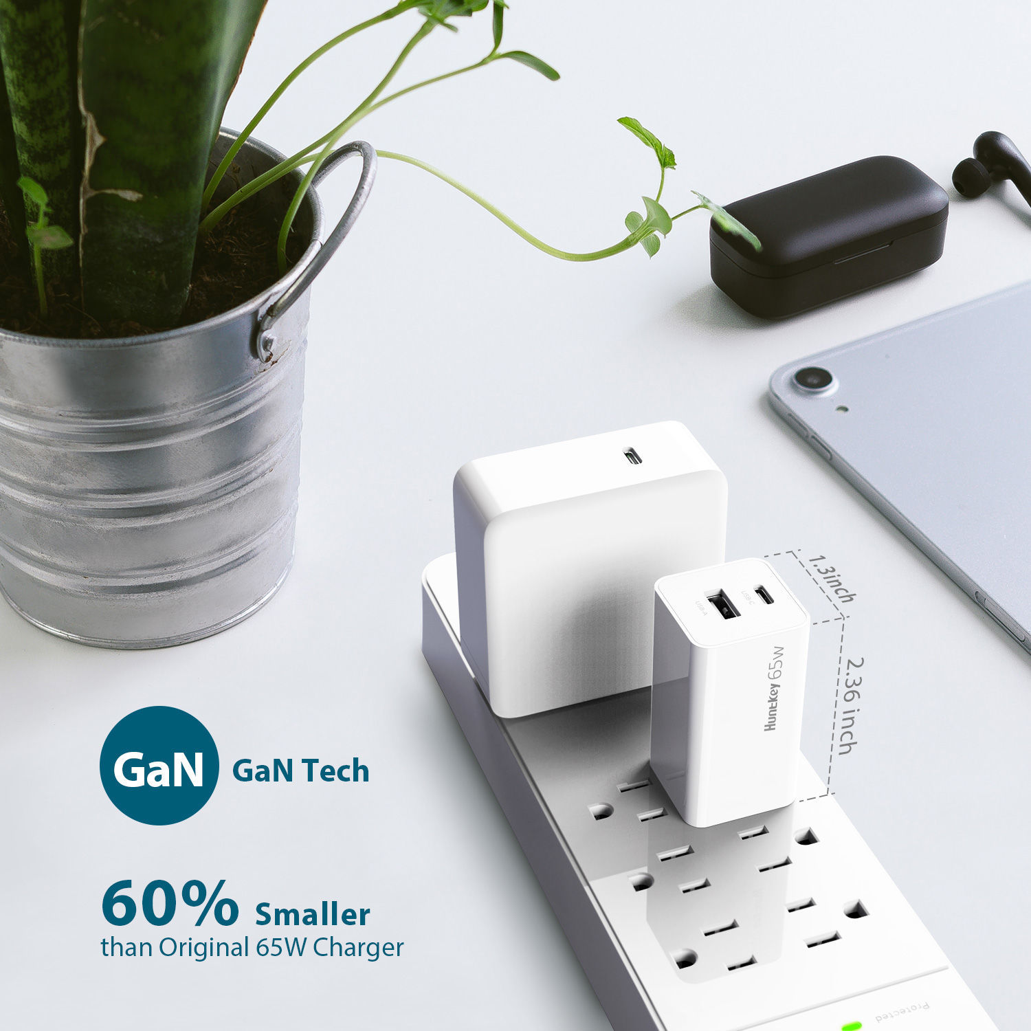 Tablet Computer Charger Buy Wholesale China Usb C Charger, Huntkey 65w Pd 3.0 Gan Charger Type ...