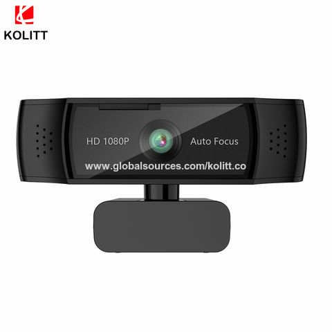 Webcam HD 1080p personnalisable avec microphone pour ordinateur.