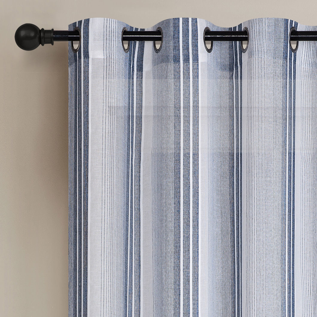 Buy Wholesale China European Style Strip Curtain Linen Look Fabric
