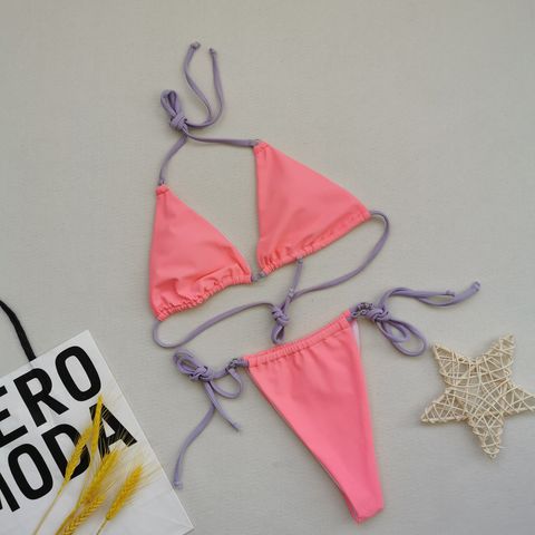 Factory Direct High Quality China Wholesale Sexy Triangle Drawstring Bikini  Suspender Swimwear Backless Strappy Swimsuit $4.59 from Fuzhou Haomin Imp.&  Exp.Co Ltd