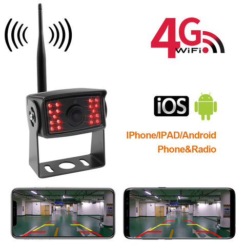 WiFi Sans Fil Voiture Camion RV Remorque Recul Caméra de recul CCTV pour  iOS Android
