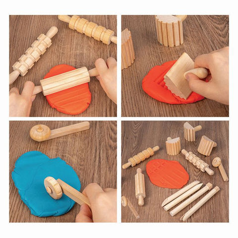 Buy Wholesale China Creative Diy Clay Modeling Game 12 Pcs Wooden Play  Dough Tools Set For Kids W10d630 & Play Dough Tools Set at USD 3