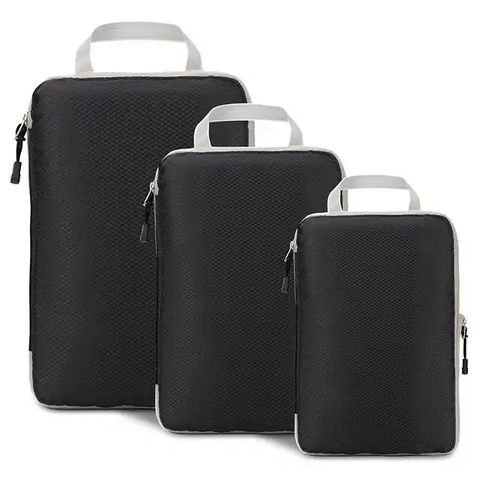 7 piezas organizadores de equipaje de viaje a prueba de agua organizador de maletas  organizador de bolsas de almacenamiento de ropa organizador plegab negro  perfecl Organizadores de embalaje de viaje