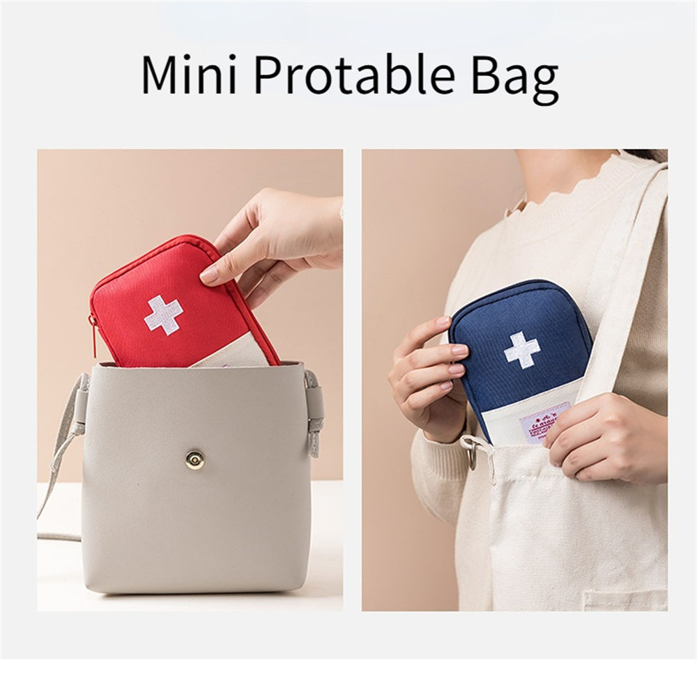 Portable Mini Medicine Storage Bag First Aid Medical Kit Travel