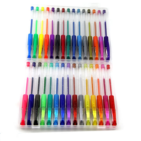  Glitter Gel Pens, 100 Color Glitter Pen Set for