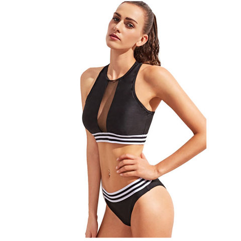 New Sexy Sports High Waisted Hot Sale Bathing Suits Sexy Young