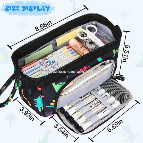 Pop Up Pencil Case Organizer Cartoon Pen Box Multifunctional With 3  Compartments Sharpener Best Back To School Gift Set For Boys Girls Kids