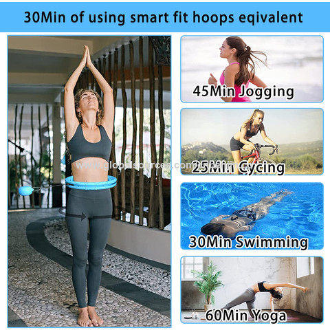 Smart Hula Hoop - Adjustable Waist Size, Perfect Indoor Workouts in the Ab  & Core Training department at