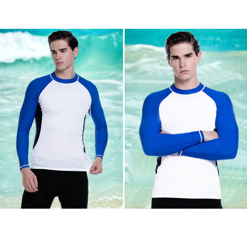 0.5m Lycra Men's Rash Guards Tops, Upf50+ Long Sleeve Plus Size Wetsuit Shirt  Swimwear - Expore China Wholesale Men's Rashguards and Lycra Wetsuit,  European Men Swimwear, Men's Swimwear