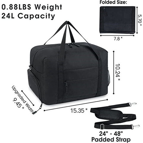 Sports Gym Bag with Wet Pocket & Shoes Compartment, Travel Duffel Bag for  Men and Women Lightweight