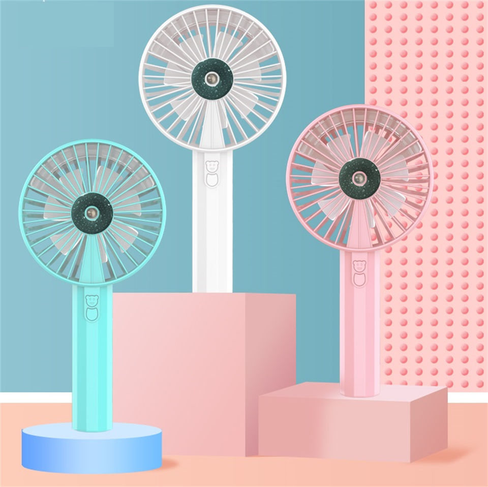 Mini Ventilateur De Bureau Portable – 3 Vitesses, Pliable, Batterie 1200 MAh – Parfait Pour Bureau, Voyage, Extérieur