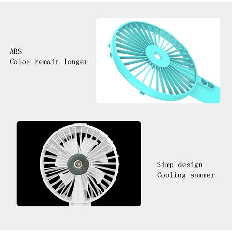 Compre Mini Enfriador De Mano Recargable Con Spray De Agua Portátil  Desmontable Ventilador De Mano Soporte Para Teléfono Ventilador De  Refrigeración Por Aire Ventiladores De Mano y Mini Ventiladores de China por