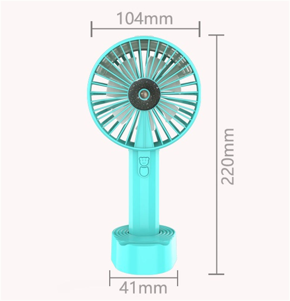 Compre Mini Enfriador De Mano Recargable Con Spray De Agua Portátil  Desmontable Ventilador De Mano Soporte Para Teléfono Ventilador De  Refrigeración Por Aire Ventiladores De Mano y Mini Ventiladores de China por