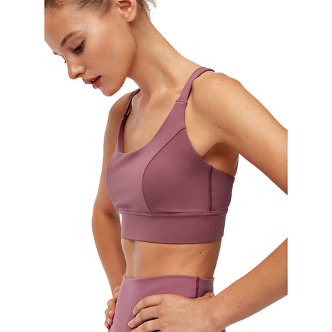 China Fitness Pilates Gym Wear OEM Racerback Sports Bra For Women with  Pocket factory and manufacturers