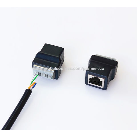 Achetez en gros Adaptateur De Bloc Terminal Cat5/cat6 Rj45 Mâle à 8 Broches  Chine et Rj45 à 8 Vis Connecteur De Bornier à 4 USD