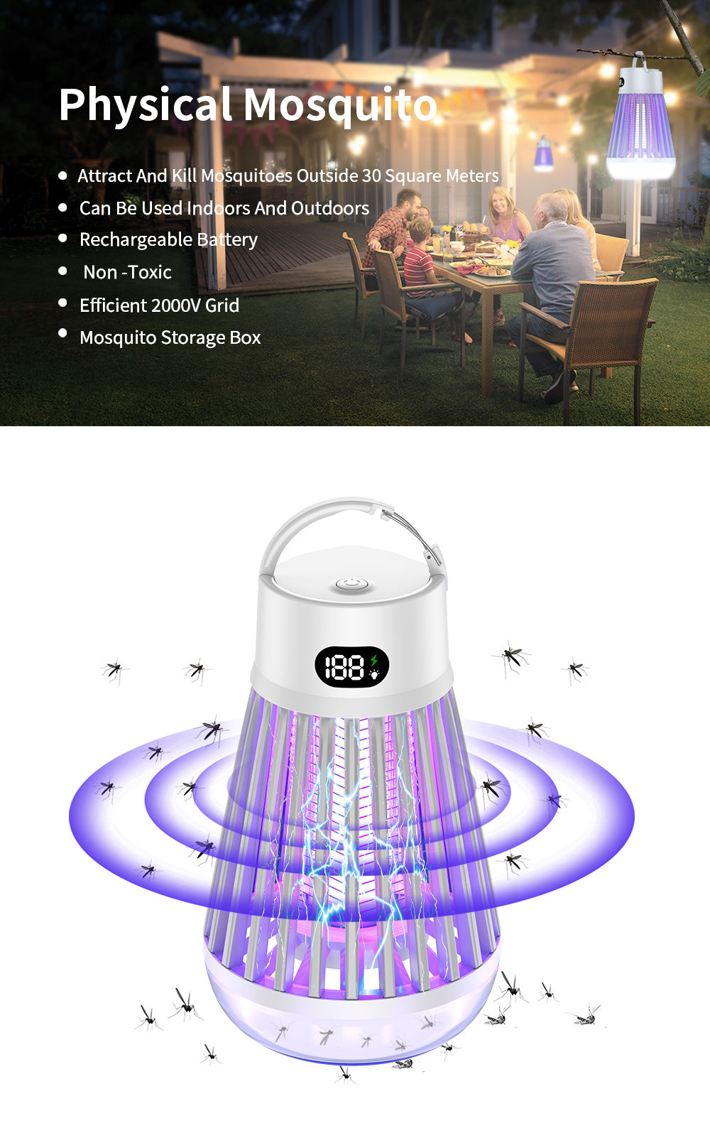 Buy Wholesale China 2023 New Indoor Usb Rechargeable Portable Battery