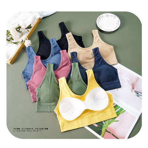 Compre Soft Touch Nylon Elastano Push-up Bra Sutiãs Sem Fio Sem