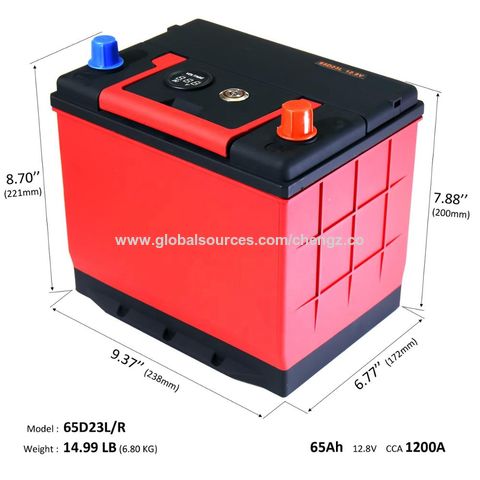 65D23L 12V 60AH 950CCA BCI Group 35 Lithium Iron LiFePO4 Battery for  S55D23L