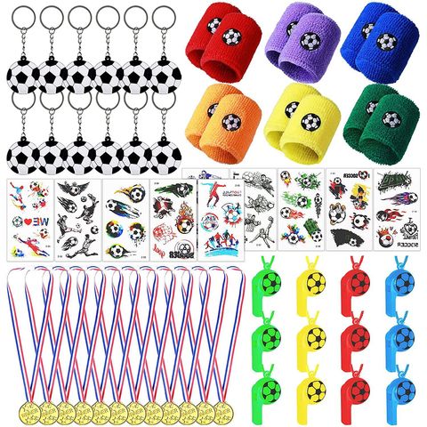 Conjunto de 122 piezas Copa del Mundo Juguetes de fútbol DIY Accesorios de fútbol  Accesorios Conjunto de pulseras Partido de fans Conjunto de accesorios de  porración