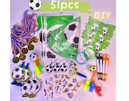 Conjunto de 122 piezas Copa del Mundo Juguetes de fútbol DIY Accesorios de fútbol  Accesorios Conjunto de pulseras Partido de fans Conjunto de accesorios de  porración