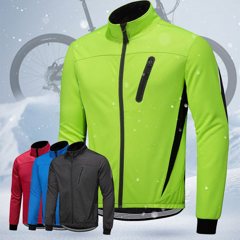 Black Cycling Clothing Winter Thermal Fleece Cycling Jersey top long sleeve  bicycle jacket warm Maillot ciclismo