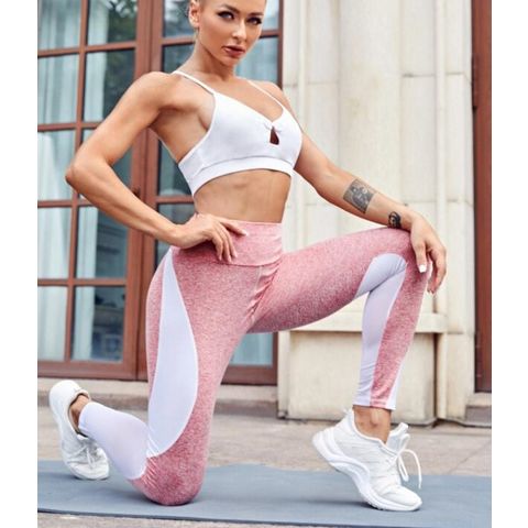 Wholesale Women Yoga Fitness Clothing Mesh Padded High Impact Breathable  Sports Bra - China Clothing and Apparel price