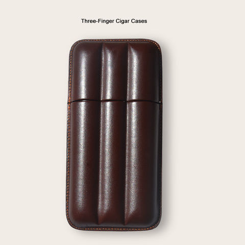 Buy Luxury Leather 2 Finger Cigar Cases