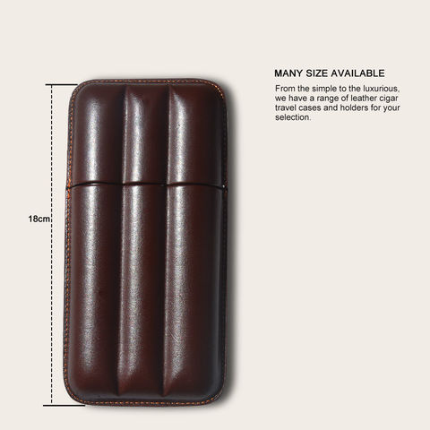 Luxury Genuine Leather Cigar Cigarette Holder Gift E-Cigarette