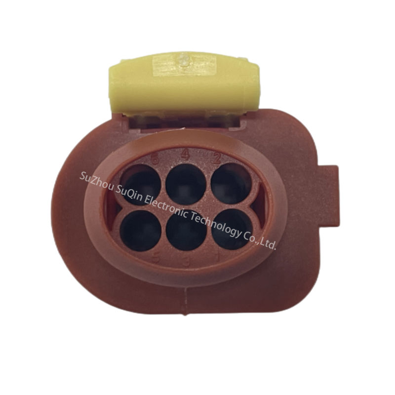Buy Wholesale China 6 Way Brown Female Automotive Housing Connector ...