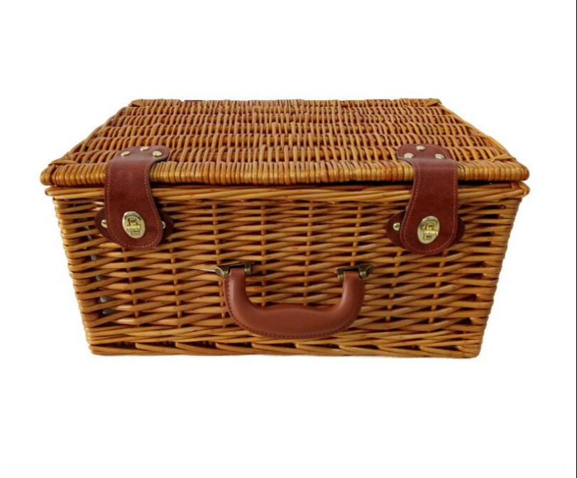 Buy Wholesale China Willow Picnic Basket Picnic Hamper Service For 4 ...