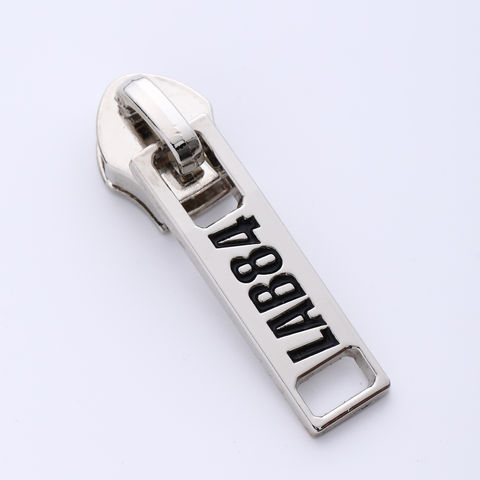 Buy Wholesale China Durable Small Moq Zip Slider Custom Logo Alloy Letter Metal  Zipper Puller For Cloth & Metal Zipper Puller at USD 0.13