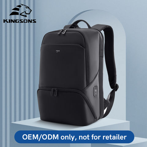 Kingsons, 17-inch multifunction laptop backpack with USB charging