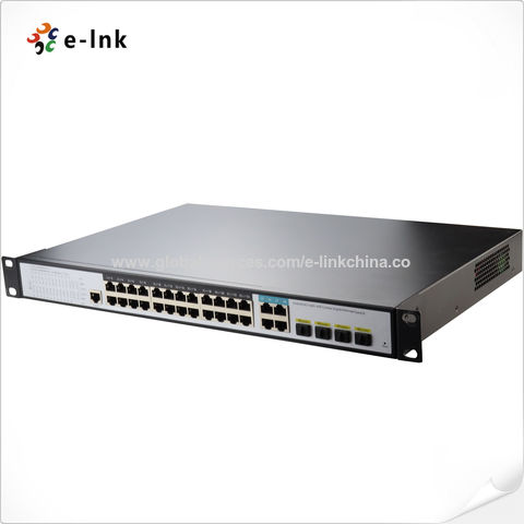 16-Port Gigabit PoE+ 4-Port Gigabit Combo L2 Managed Ethernet Switch