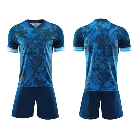 Blank Blue Football Jersey Uniform Wholesale - Jersey One