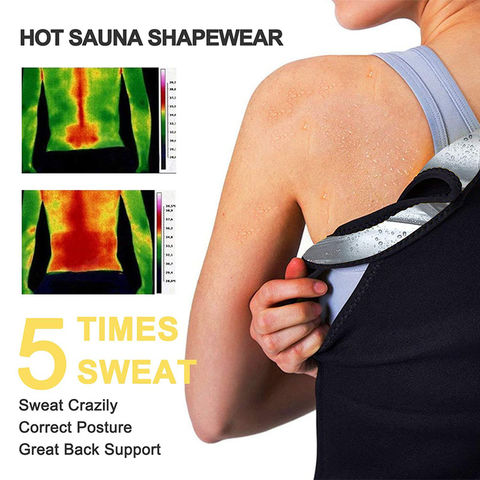 Men Waist Trainer Sauna Suits Sweat Vest Body Shaper Weight Loss