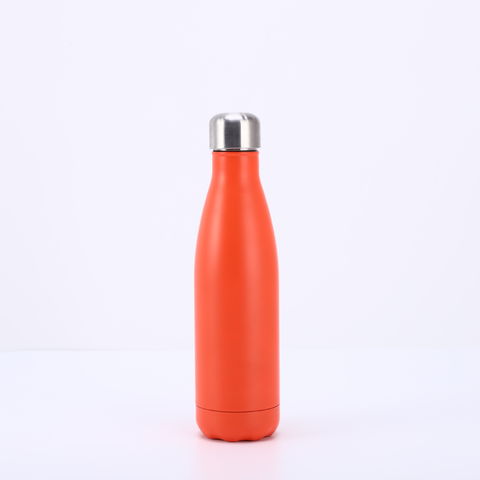 Botella de Agua de Aluminio - Botella de agua de pared simple con forma de Cola