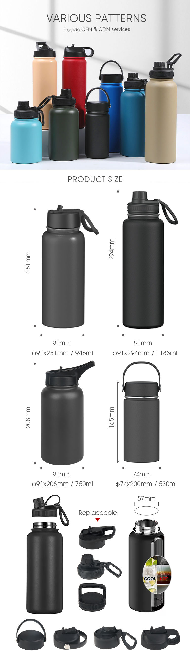 Buy Wholesale China Custom 32oz Double Wall Wide Mouth Vacuum Flask ...