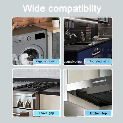Buy Wholesale China Stove Gap Cover Range Gap Filler Stainless Steel  Counter Trim Kit Between Stove Edge And Counter23'4-26' Black,1 Pair & Stove  Gap Cover at USD 15